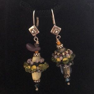 Sterling Silver Beaded Earrings